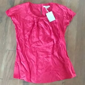 Boden Vibrant Red Blouse Women Size 4 Small